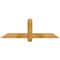 Ekena Millwork Eugene Rough Sawn Timber Gable Bracket, Western Red Cedar, 48"W x 16"H x 2"D x 4"F, 8/12 Pitch GBW048X16X0204EUG00RWR - alternate 1